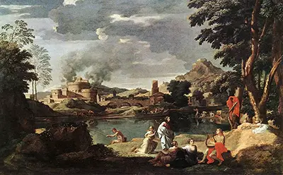 Landscape with Orpheus and Eurydice Nicolas Poussin